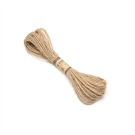10 m. jute snor/sejlgarn - 2 mm.